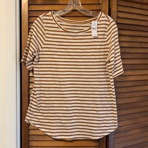 Loft vintage soft short sleeve striped shirt NEW